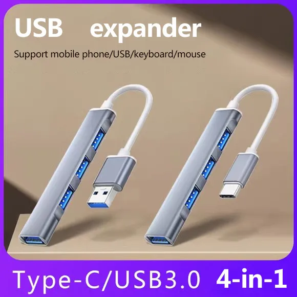 USB C HUB USB 3.0 Type C 4 Port Multi Splitter Adapter OTG For Macbook HUB Pro 13 15 Air Mi Pro For HUAWEI Computer Accessories