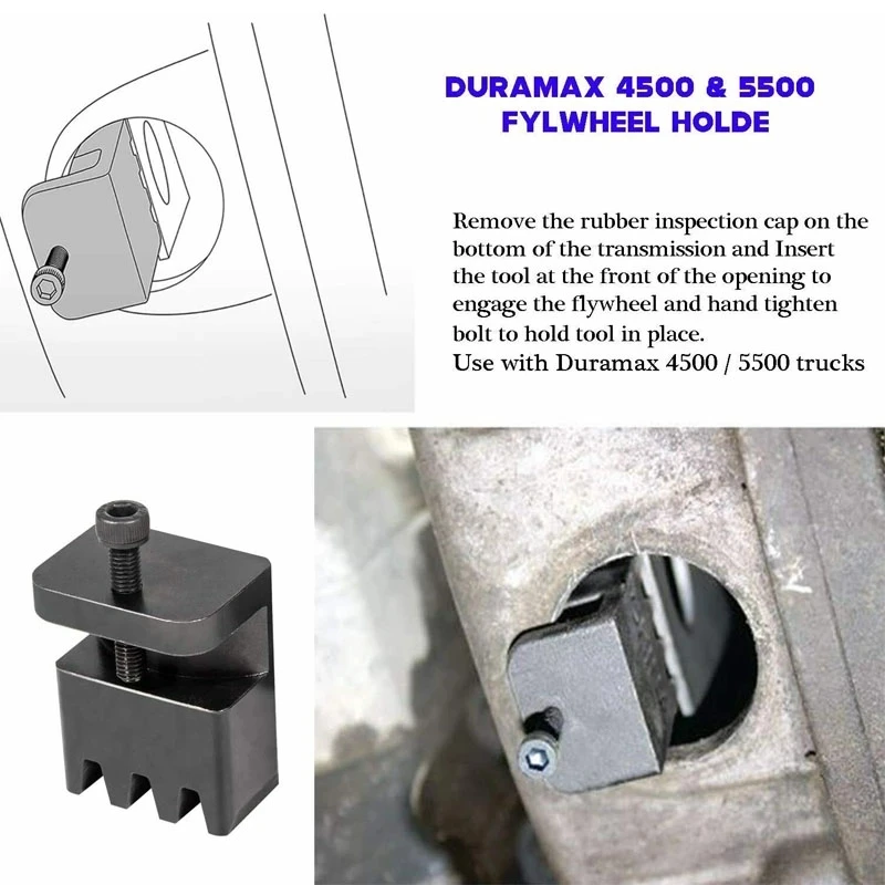 TML Flywheel Locking Tool with 36mm 3/4’’ Socket for 6.6L Duramax Auto Tools Professional