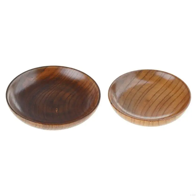 

2 Pack Multifuntional Round Plates Plate Cooking Plate Texture for Parties Picnics and Family Meals L5BE