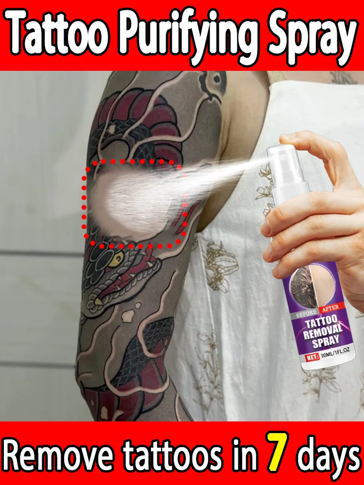 Spray détatouage qui supprime tous les tatouages en 7 jours