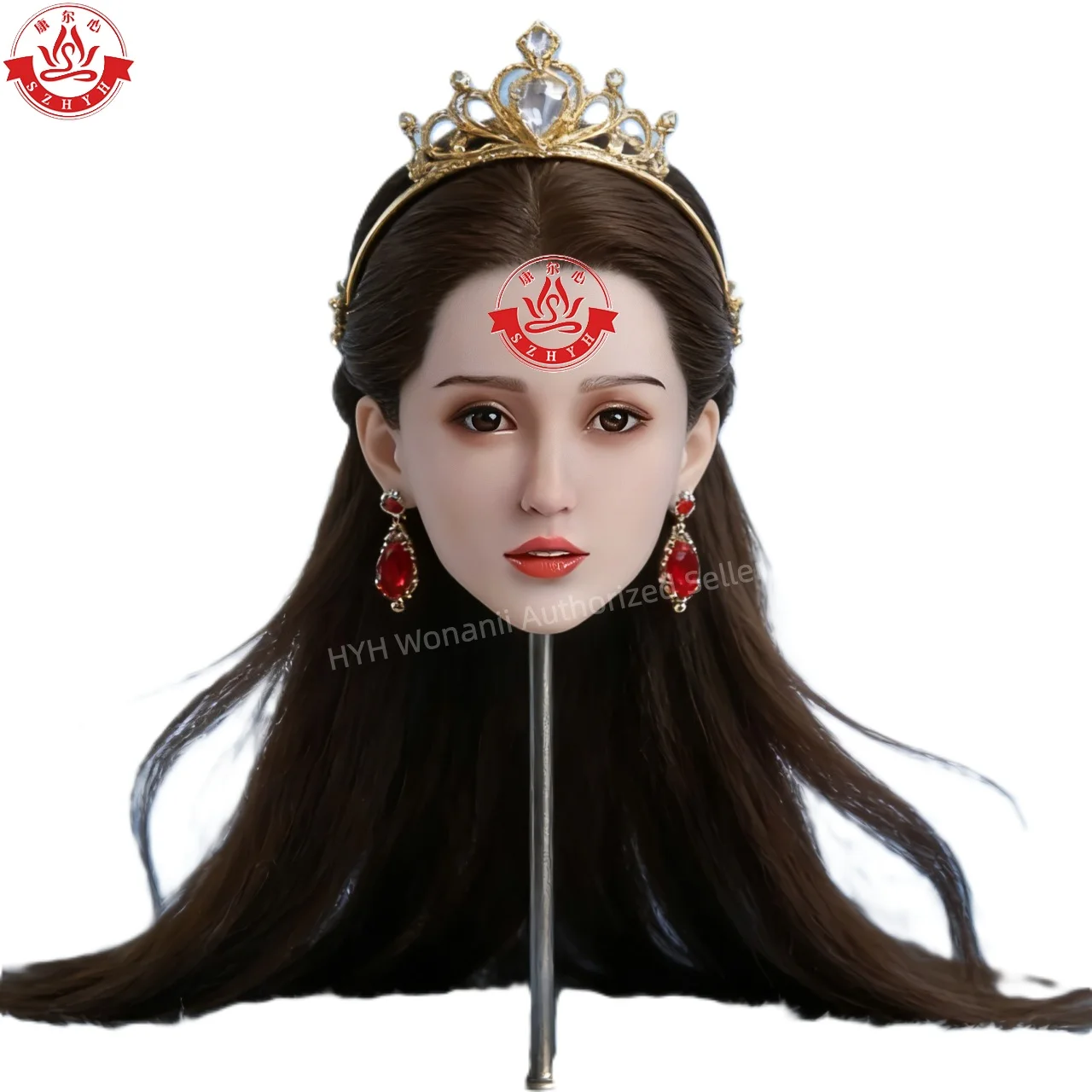 

Силиконовый инструмент Wonanii Food Grade Silicone Big Head HYH-SHB-TS-0117 с интерфейсом M16, открытым ртом и зубчатым язычком, для практики макияжа и дизайна причесок