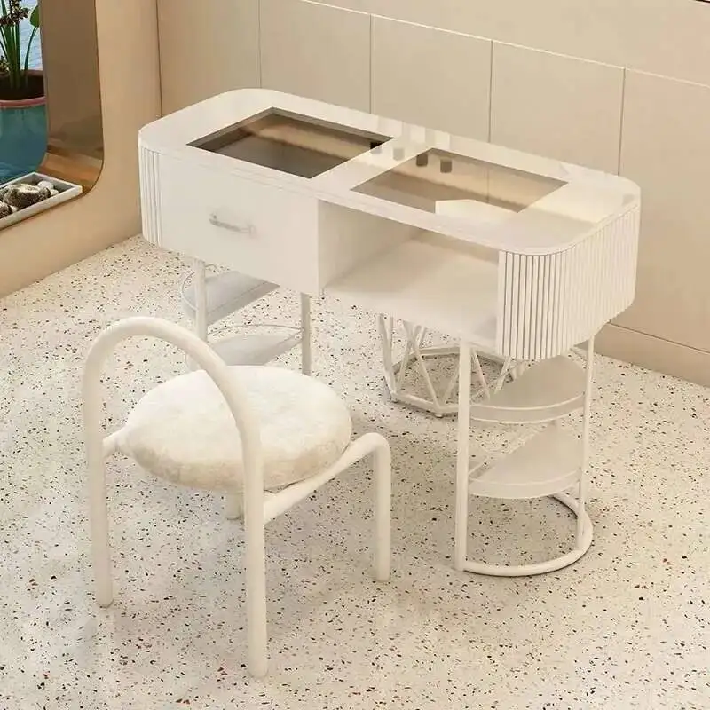 

Manicure Dressing Beauty Professional Nail Tables Luxury Drawer Nail Tables Living Room Mesa Manicura Salon Furniture MR50NT
