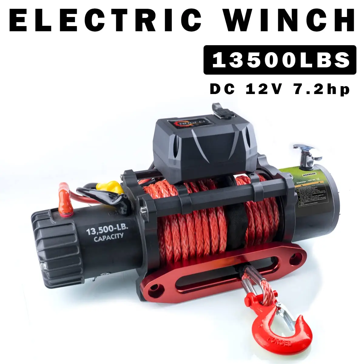 Electric Winch For 13500lbs off Road SUV Car Jeep Waterproof Winch