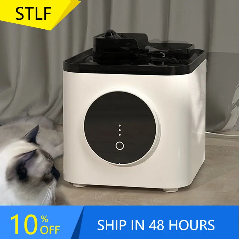 

STLFYG-IWD002 Smart Water Dispenser, Low-Noise Pump, Suitable for Dogs and Cats, Wireless Pump with Blue Light Sterilization