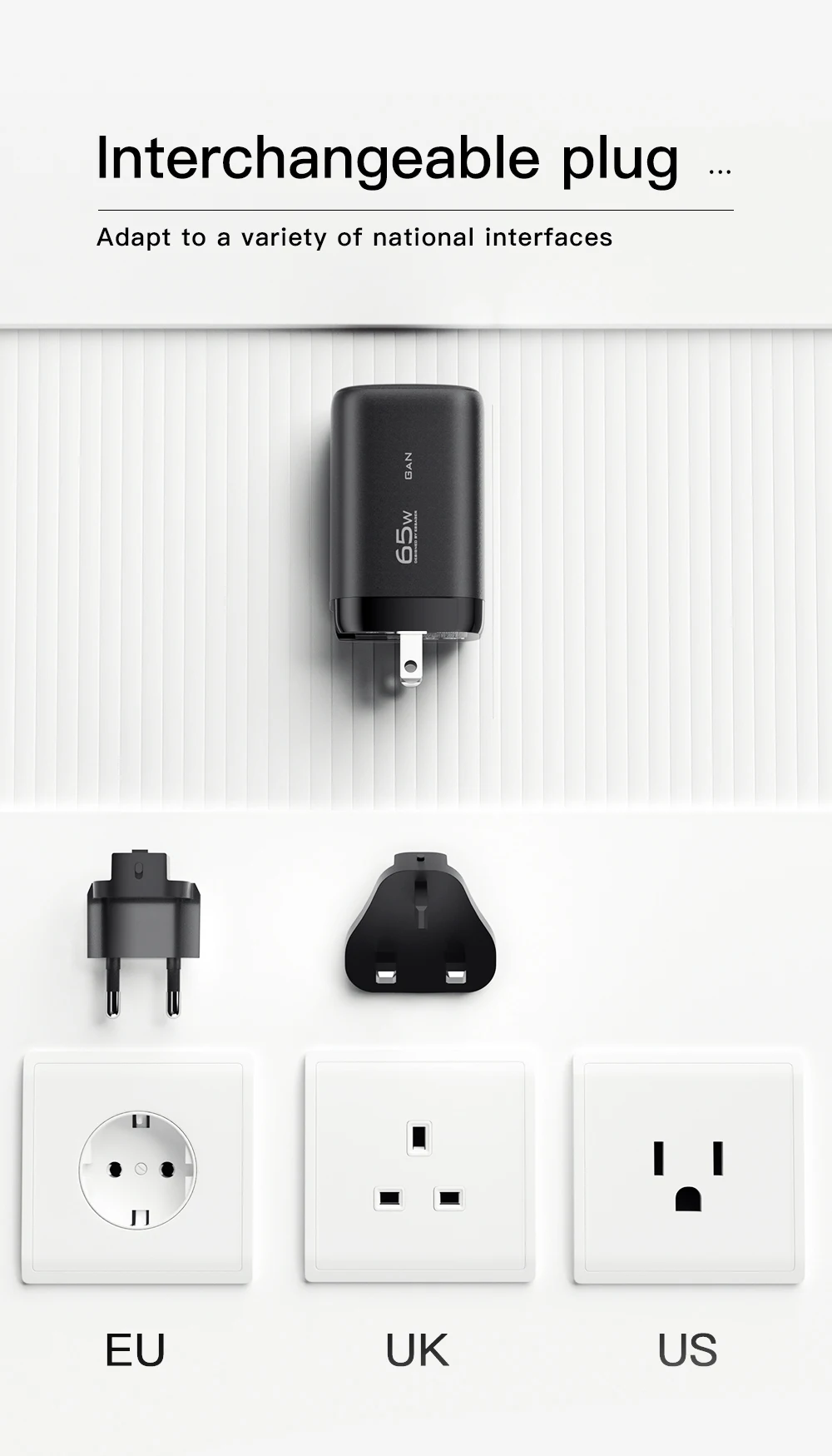 Essager USB Type C Charger 65W GaN QC3.0 PD3.0 For iphone 14 13 12 Pro Max Xiaomi Mobile Cell Phones Fast Charge Charger EU Plug