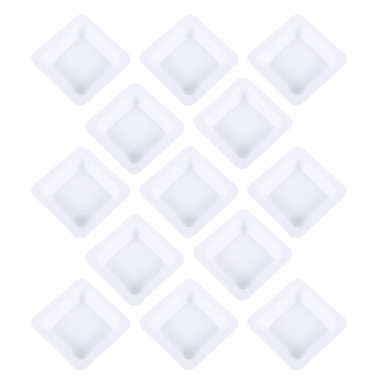 

50pcs Weighing Dish Lab Boats Lightweight Plastic Plate Pans White Anti Static Non Stick Easy Clean Accurate