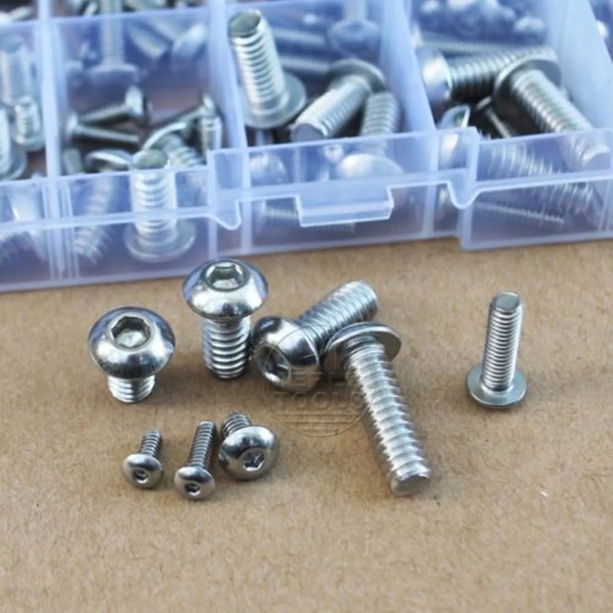96Pcs Stainless Steel 4-40 1/4