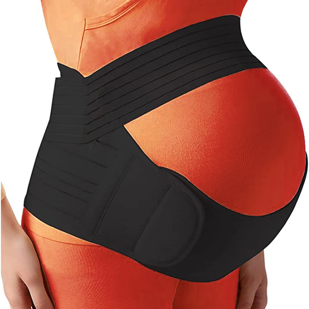 Cinto de Maternidade Ajustável para Mulheres, Cintura, Cinto de Apoio do Abdômen, Faixa de Barriga, Protetor de Roupas Traseiras