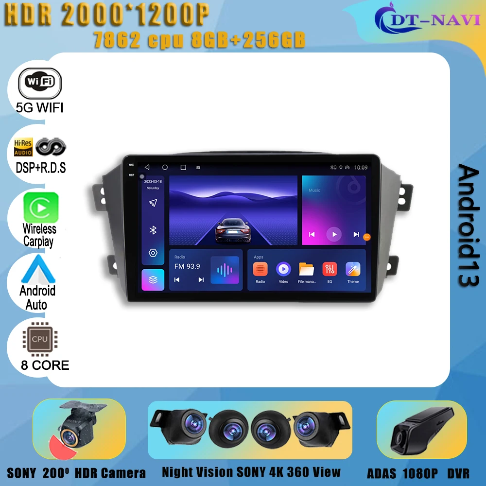 

Car Radio Wireless carplay Android 13 For Geely Emgrand X7 1 GX7 EX7 2011 - 2019Car Multimedia player Auto dvd stereo Navigation