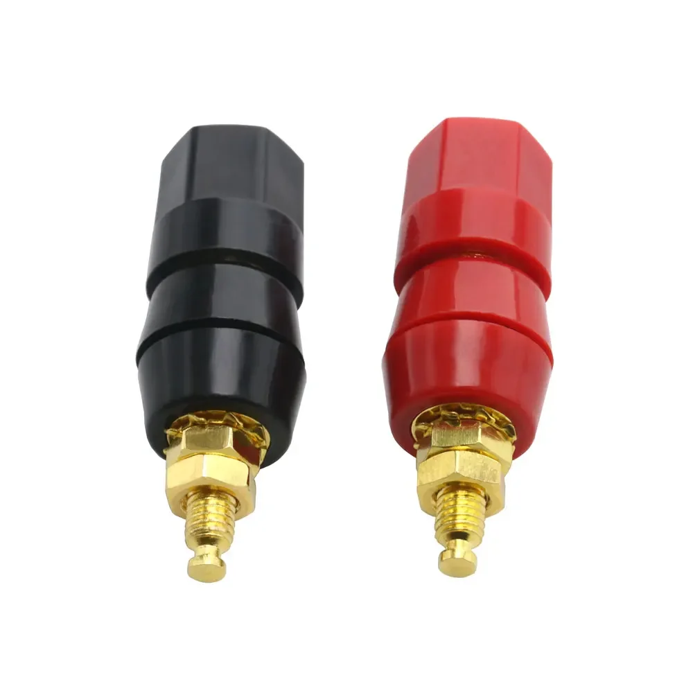 

1/5/10PCS Terminals Red Black Connector Amplifier Terminal Binding Post Banana Speaker Plug Jack Adapter Socket