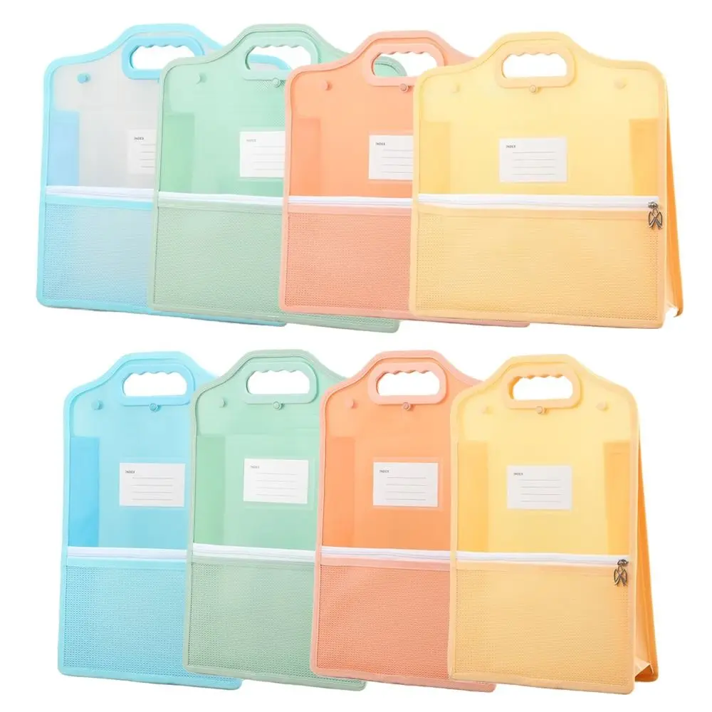 PP العمودي الأكورديون سستة حقيبة سحاب عازل للماء إغلاق وثيقة كيس التخزين حقيبة تخزين البيانات منظمة المنزل #1