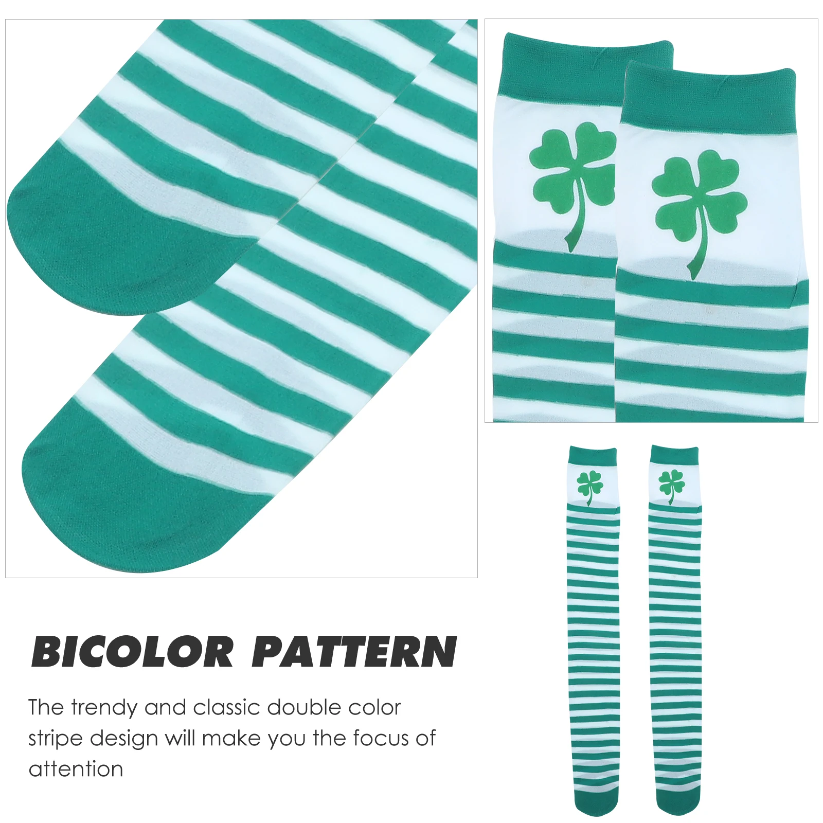 

1 пара носков премиум-качества, полосатые чулки до бедра, удобные прочные модные подарочные носки