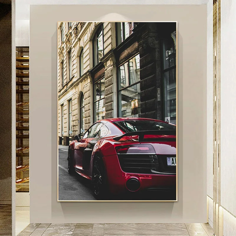 Audi Quattro Supercars Series RS3/R8 Cool Luxury Sports Car Poster Prints Canvas Painting Wall Art Pictures Bedroom Home Decor