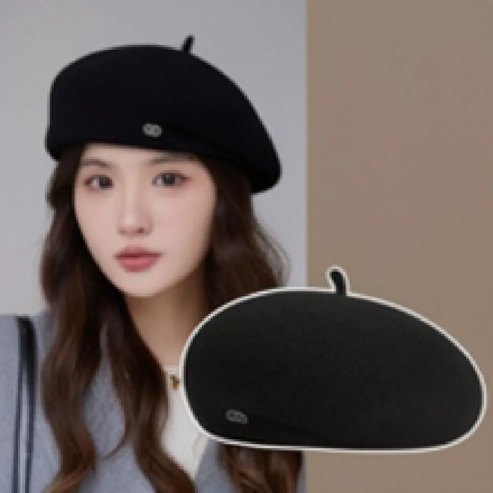 Fashion Japanese Style Cat Ear Newsboy Hat Washed Denim Octagonal Beret Cap Retro Spring Summer Casual Breathable Visor Caps
