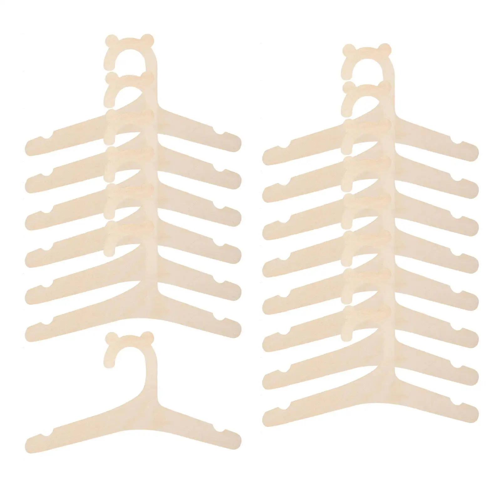 10x/5x Baby Clothes Hangers Display Outfits Shirt Tops Hanging Racks for Kids Girls Boys Room Nursery/Shop/Home Decor