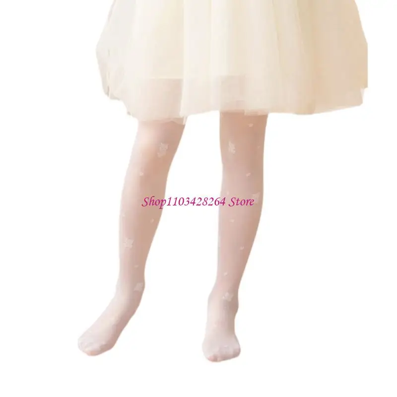 Soft Tights for 4-15 Years Girls Breathable Snagging Proof Design Ballet Dance Practices Leggings Bear Pantyhose