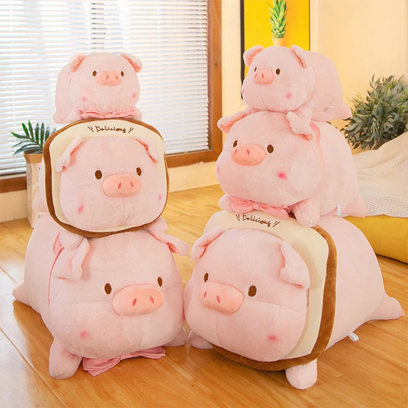 

Кавайная плюшевая игрушка-свинья, мягкая кукла, мягкая игрушка для детей, подарок на день рождения, милый спальный компаньон