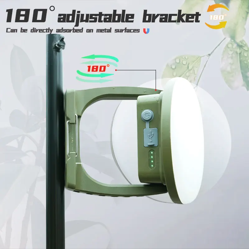 MOSLIGHTING 15600MAH Outdoor Camping Light , Multifunctional Portable Lantern Magnetic Suction ,High-power LED Tent Light