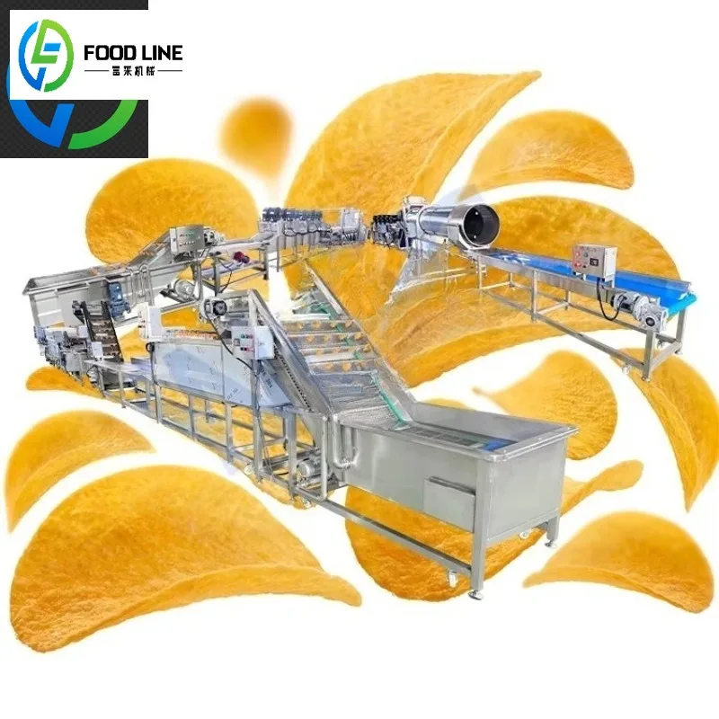 2025 Low Cost Fully Automatic French Fries Frying Assembly Line Small Scale Fry Potato Chip Make Machine Price Customized