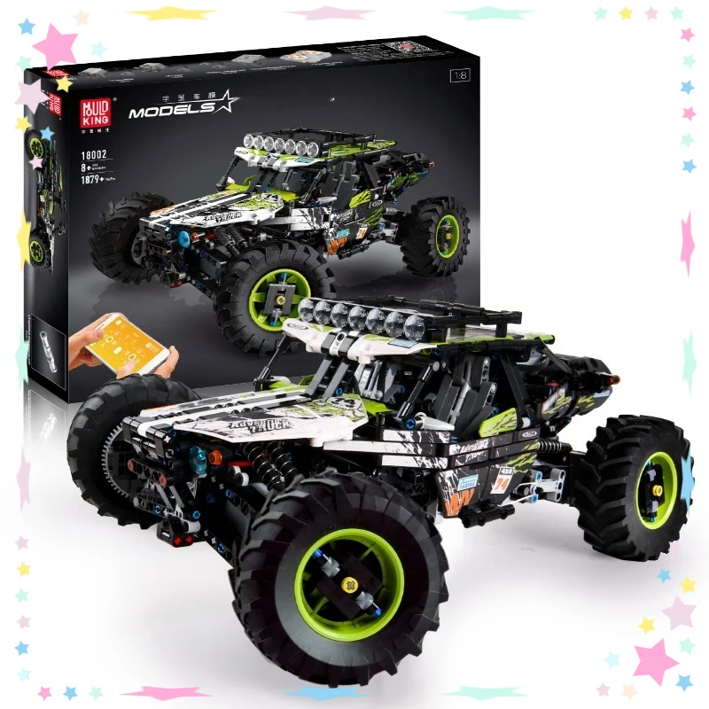 グリーンデビル電動リモコンプログラミングおもちゃの車モデル組み立て知能強化男の子への完璧なギフト
