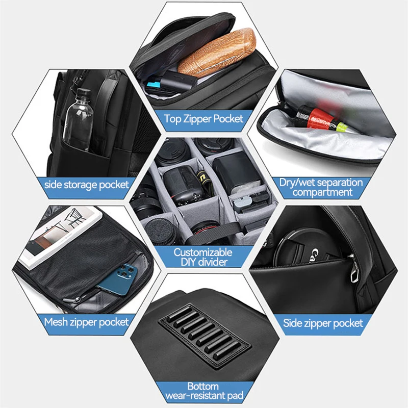 Camera Backpack Bag Professional DSLR Camera Bag Waterproof Laptop Compartment Photograhy Backpack Case for Sony Canon Nikon