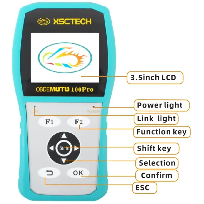 

2025/With ECU Remap function MST-100 PRO Handheld Motorcycle Diagnostic Scanner II adapter better than Zeus MST-100 P