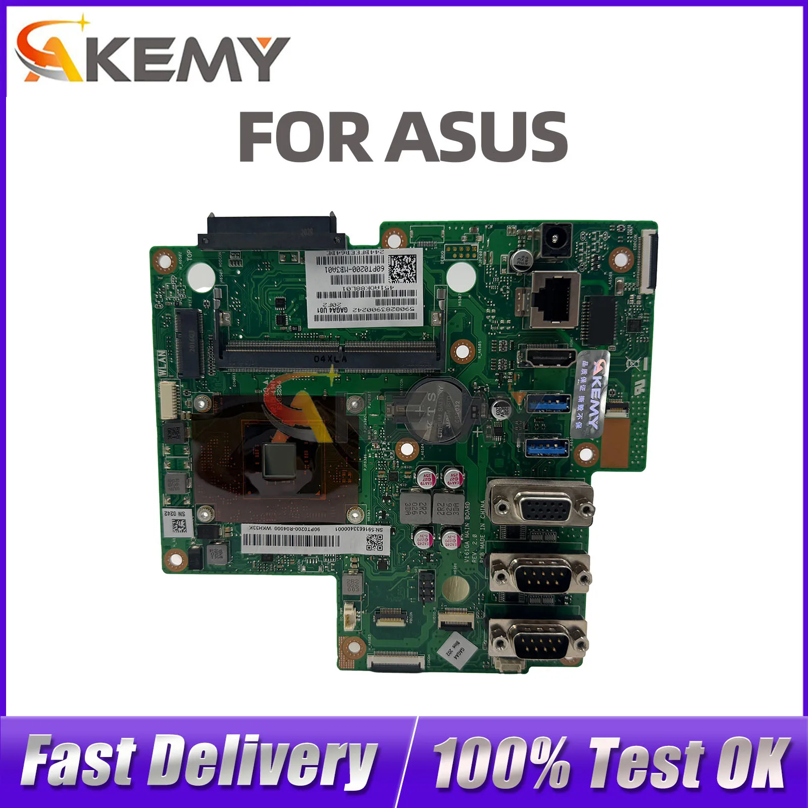 For ASUS V161GAR V161 All-in-One PC Laptop Motherboard N4020 CPU 100% Fully Tested