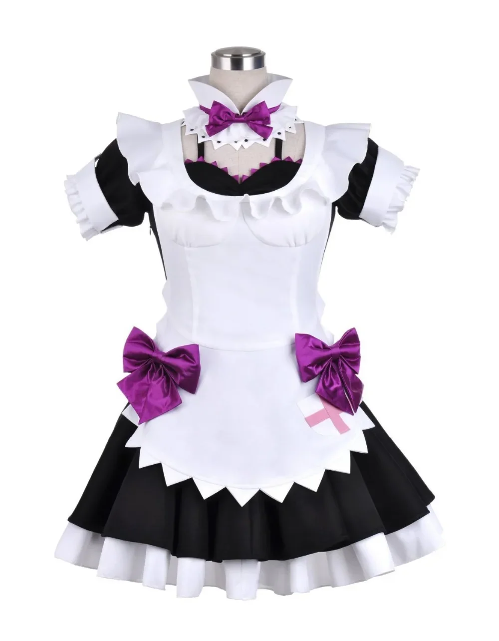 Unisex Anime Cos Maki Nishikino Apron Dress Maid Suit Sets Cosplay Costumes Custom Size