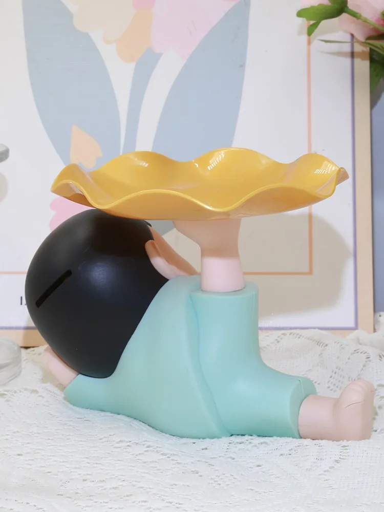 صينية تخزين المفاتيح الكرتونية من كوتشافا، ديكور منزلي لغرفة المعيشة والمدخل، مصنوعة من البلاستيك، منظم مفاتيح عالمي #4