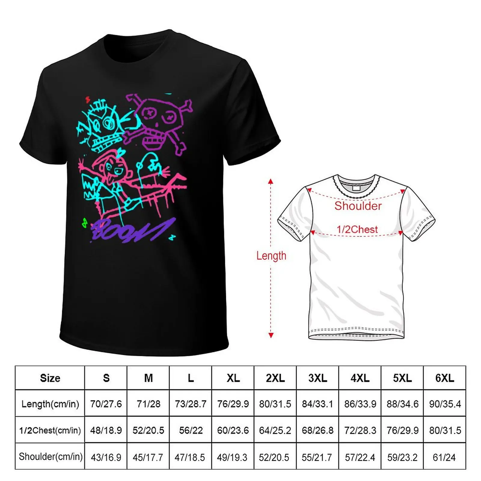 jinxed pow pow boom monkey T-Shirt t shirt man casual T-Shirt