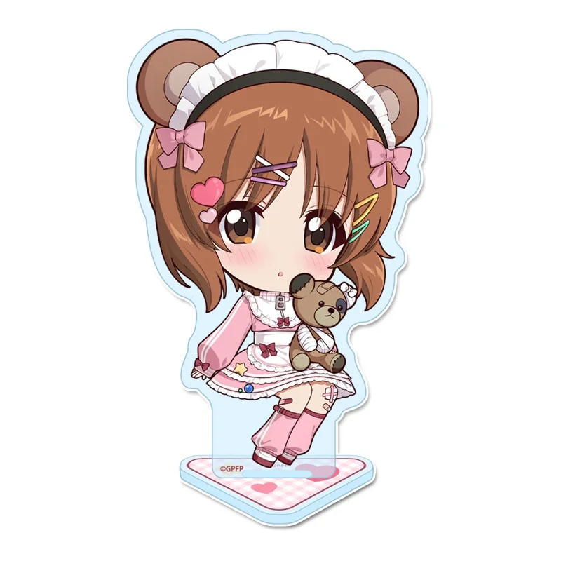Girls und Panzer Game Miho Nishizumi Saori Takebe Hana Isuzu Acrylic Stand Model Figure Cosplay Plate Holder Topper Keychains