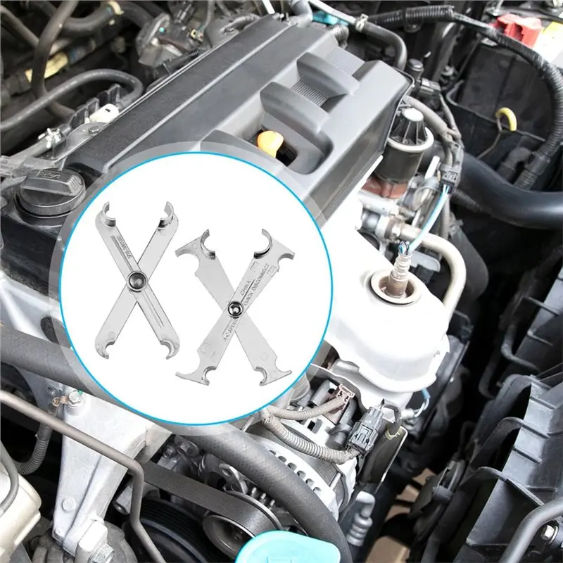 ABBO-Scissors Fuel Line Disconnect Tool(2Pcs), Fuel Filter Removal Tool- Includes 3/4, 5/8, 1/2, 3/8 And 5/16 Inch Tools