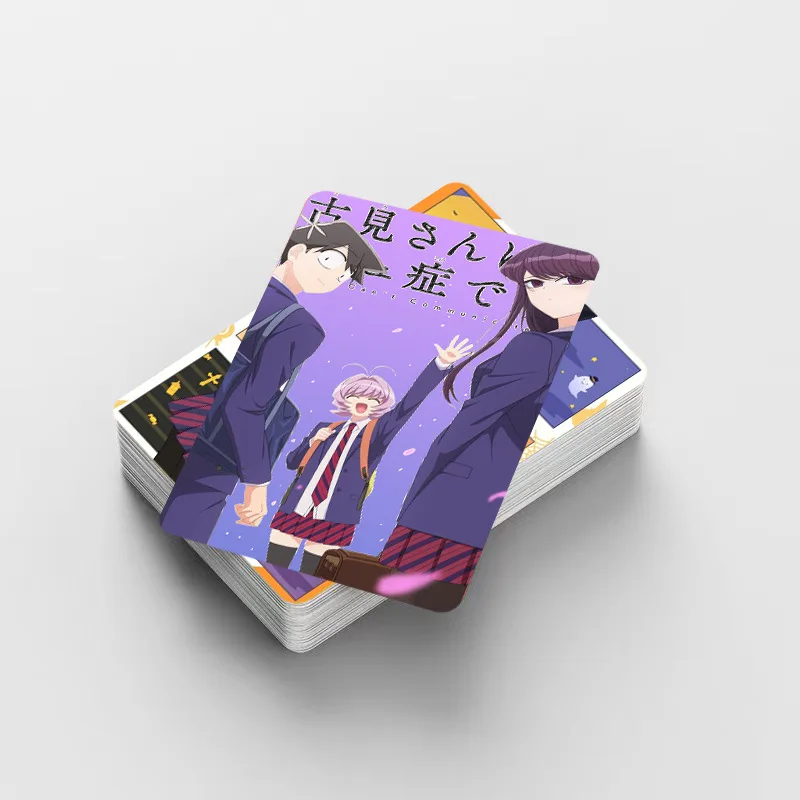 92 Stück/Box Anime Komi Can't Communicate Lomo-Karten Doppelseitig HD-Farbdruck Bildersammlung Geschenkidee – Detail 3