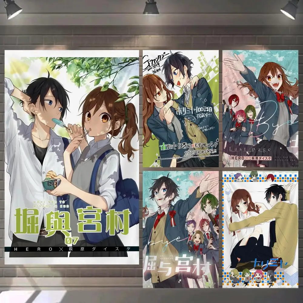H-Horimiya C-Continuation Tapestry Microfiber Background Art Decor For Bedroom Living Room Bar Garden Outdoor Festival Wall Deco