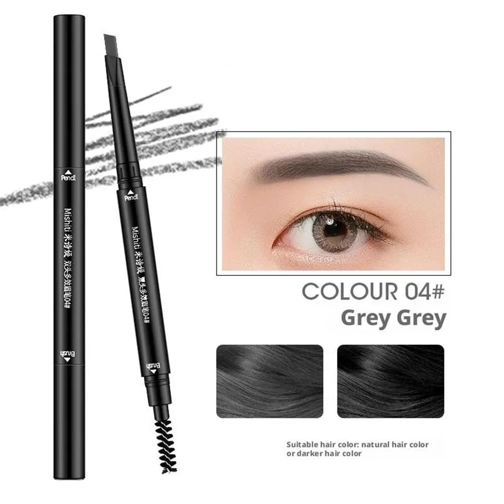 2 In 1 Eyebrow Pencil Professional Cosmetics Makeup For Women 5 Colors Waterproof Eyebrow Tattoo Brush Long Lasting Eyebrow V5k9