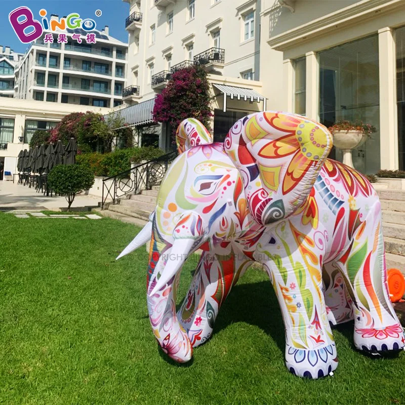 Colorful Inflatable Giant Elephant Toys Inflatable Animal Model Balloon Blow Up Elephant Display For Mega-Event/Decoration