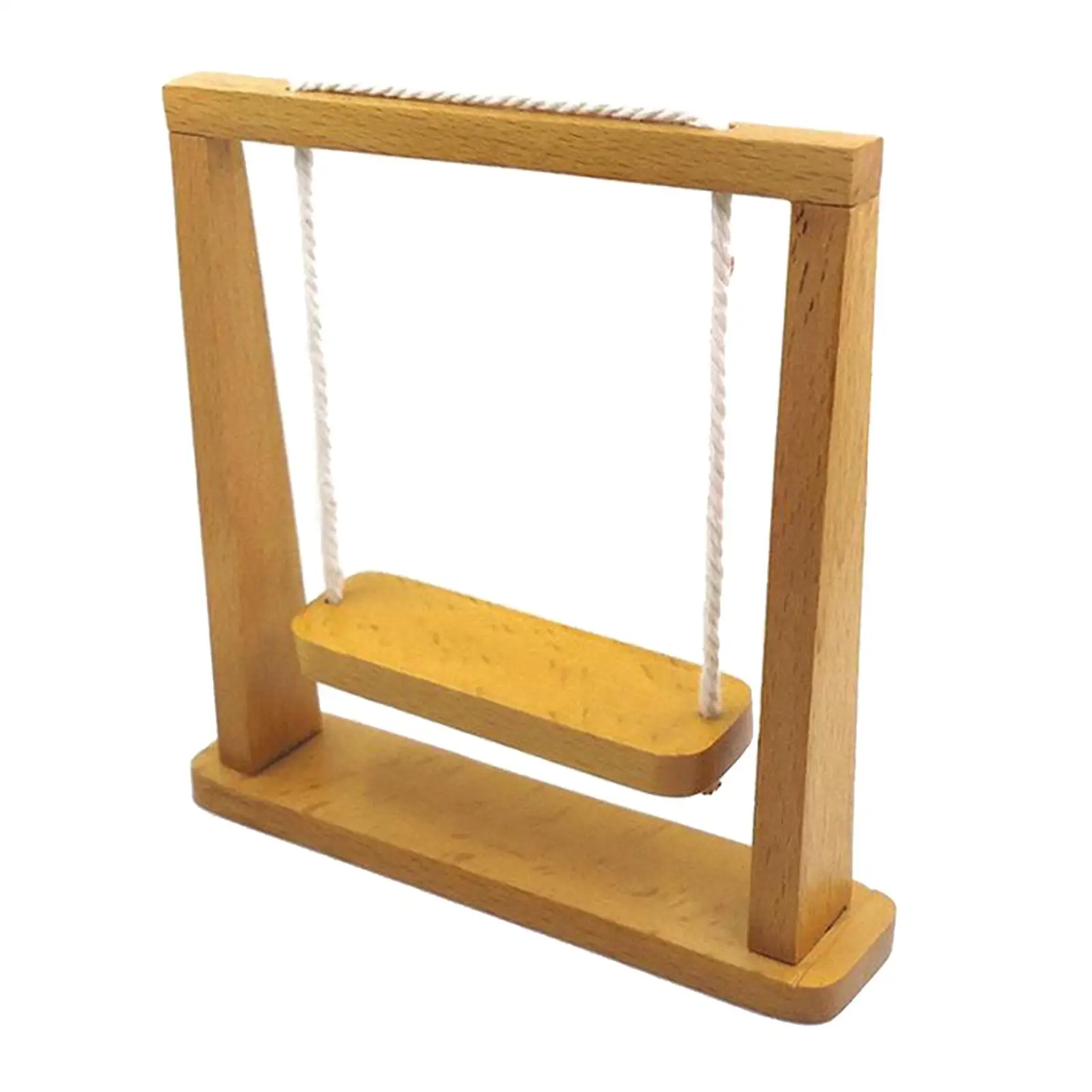 

1/12 1/6 Scale Dollhouse Miniature Swing Seat Accessories Mini Furniture Model for Doll House Building Scene Decoration， Gift