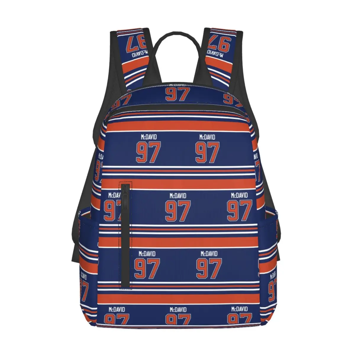 

Edmonton Oilers Connor McDavid Home Jersey Back Backpack Daypack Children BookBag School Bag Shoulder Bags for Men Women