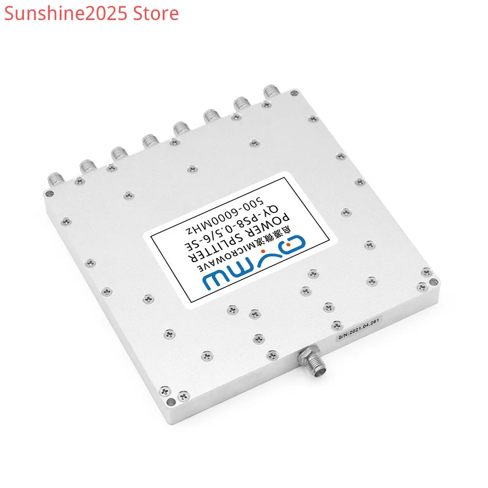 500-600MHZ 1 to 8 SMA Power Splitter WiFi6 RF Coaxial Test Power Splitter