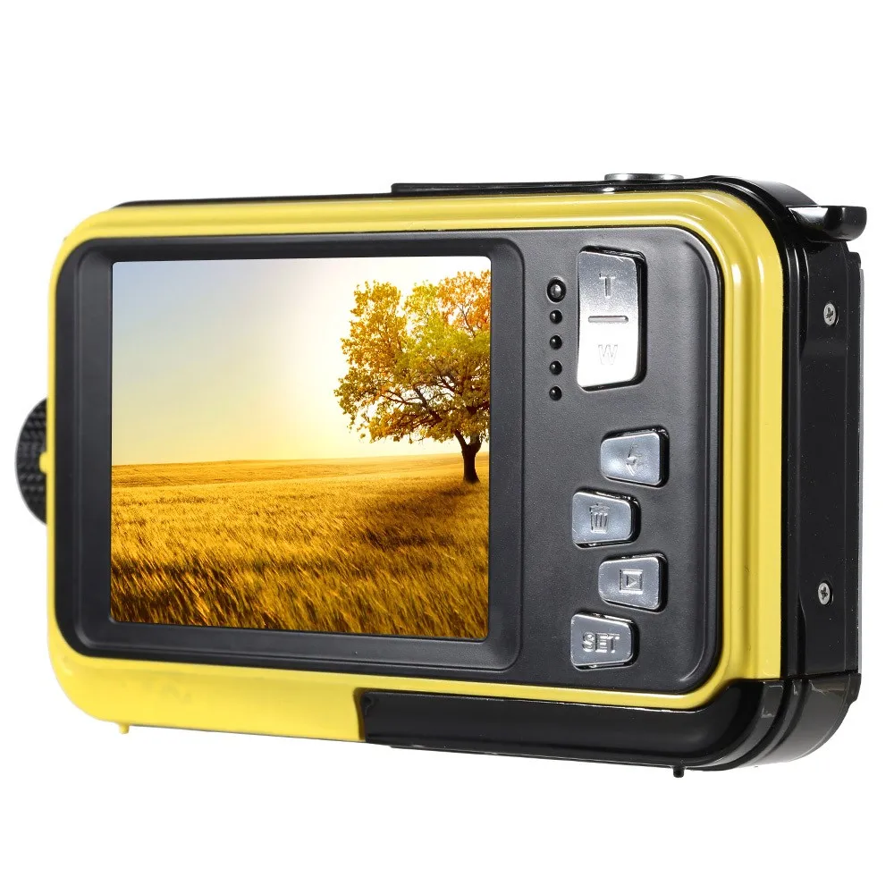 

STLF Professional Digital Video New 2.7 Inch TFT Dual Screen 16X Digital Zoom Full 1080P HD Waterproof Camcorder CMOS Ima