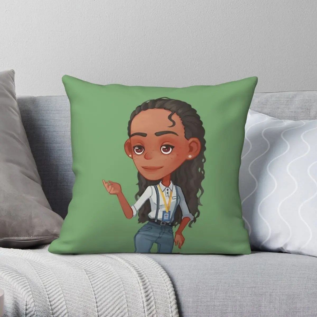 Petra My Time At Portia Square Pillowcase Polyester Linen Velvet Printed Zip Decorative Home Cushion Cover 18