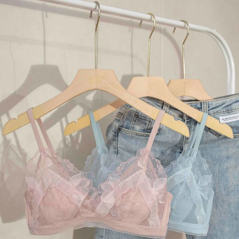 ملابس داخلية للنساء ذات صدر رفيع للغاية، ثديين صغيرين، أكواب أذن أرنب دانتيل صيفية مثيرة، نقاط مضادة للمحدبة، ثدي ثانوي