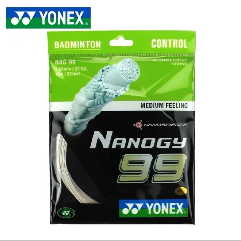 Бадминтонная струна YONEX NanoGy NBG99 BG99 Ultimax (0,69 мм), дрессировочная струна для бадминтона