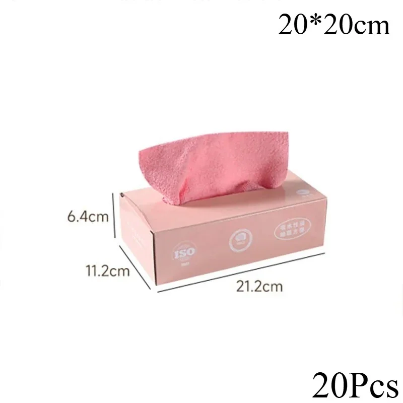 20pcs Microfiber Pull Out Disposable Kitchen Towels Super Absorbent Microfiber Cleaning Cloths for Dishwashing Multi Surface view 2