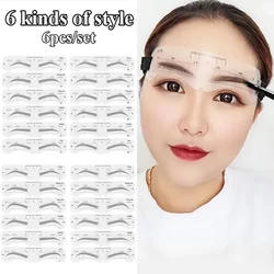 Muti-styles/Set Reusable Eyebrow Shaper DIY Ruler Stencil Soft Ruler Brow Definer Eyebrow Stamp Card Shaping Women Make Up Tools