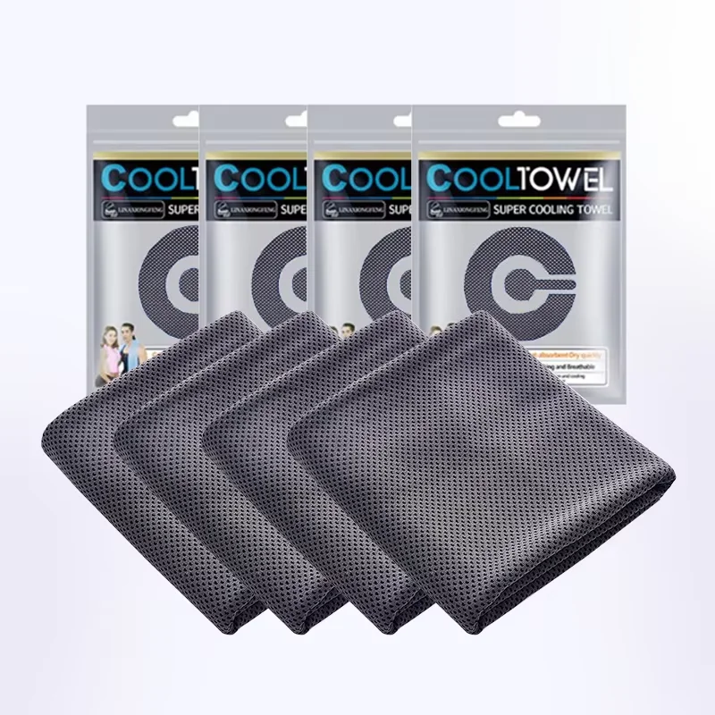 4 Stück kühlende Handtücher 35,4 x 11,8 Zoll – weiches, atmungsaktives Sporthandtuch, ideal für Outdoor, Fitnessstudio, Yoga, Camping, Fitness und Laufen