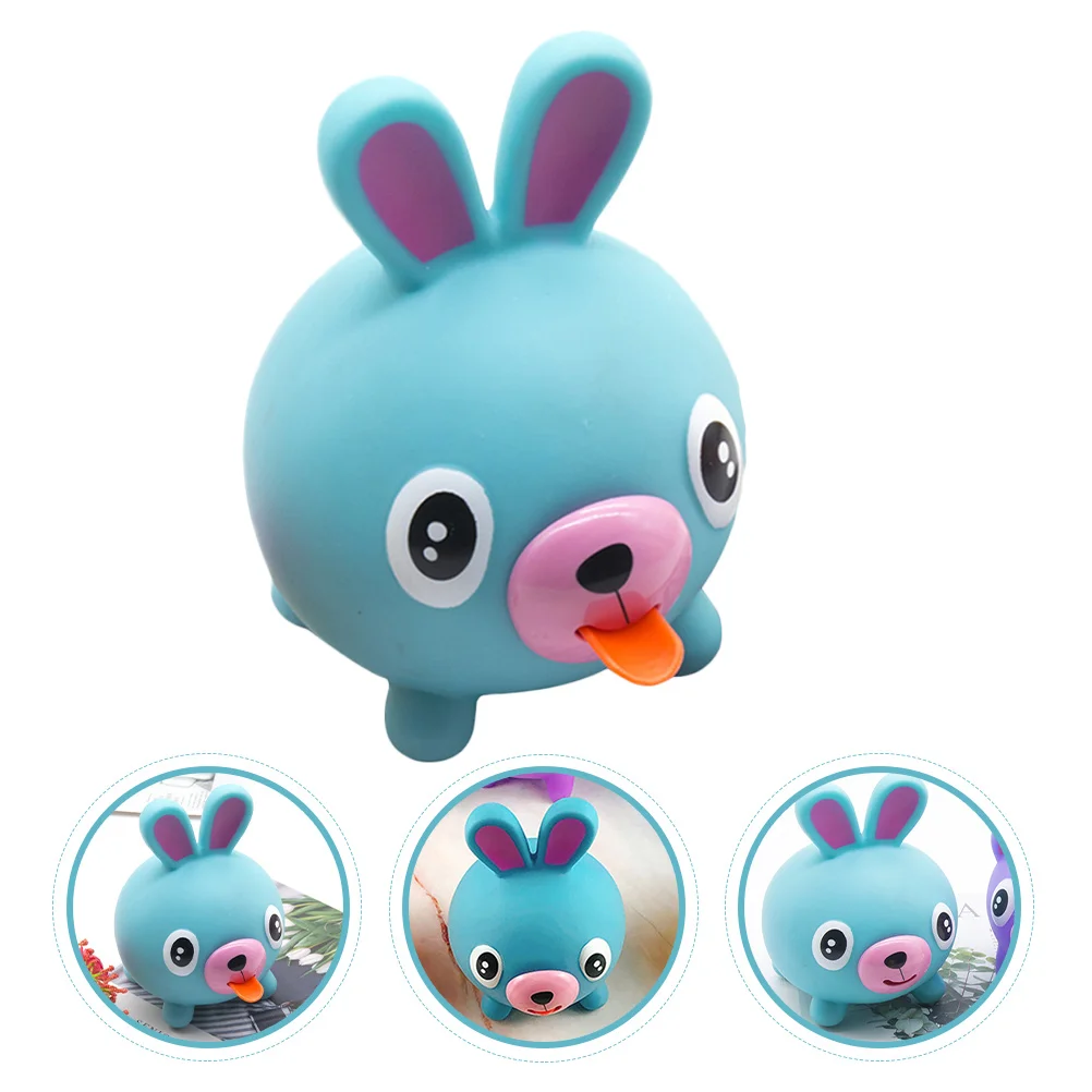 Kids Children's Cute Tongue Sticking Out Piggy 1200X900X700CM Squeeze Blue Anxiety Baby