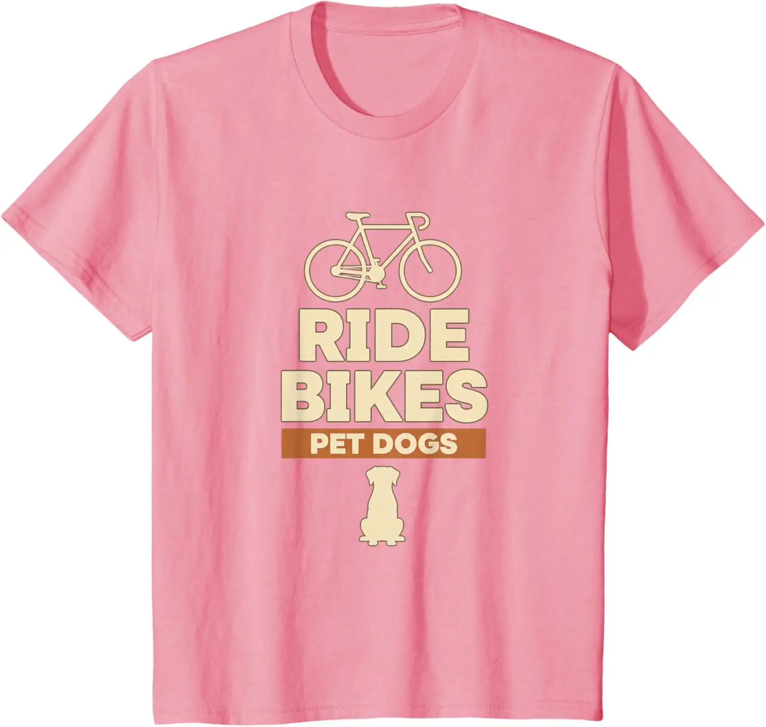 Dog Ride Bikes Pet Dogs Dog Lover Cycling Bicycle Design T-Shirt Unisex Children’s Wear Kid Graphic T Shirts