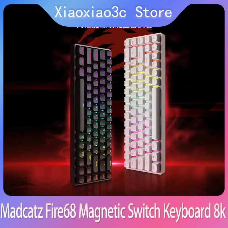 Madcatz Fire68 Magnetic Switch Keyboard 8k Wired Low Delay Gaming Keyboards MADLIONS Fire68 Hot-Sawp PC Gamer Accessories Custom