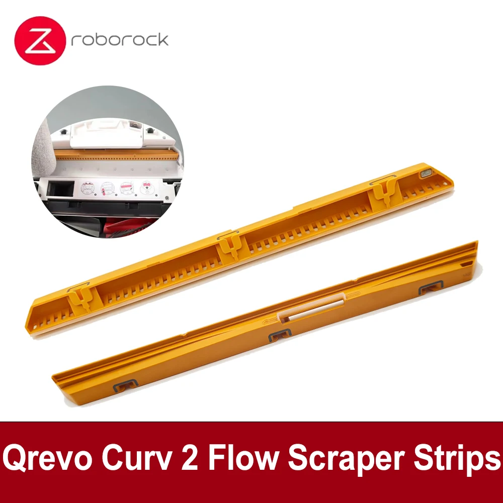 Original Roborock Built-in Scrap Replatscement Qrevo Curv 2 Flow Robot Vaccun Cleaner Built-in Scraper Trough Accessory Parts